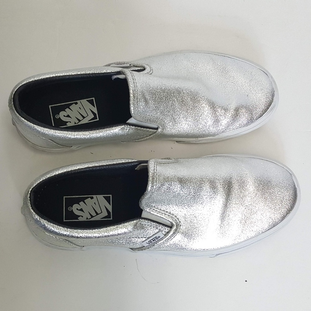 Vans Silver foil metallic Slip-ons